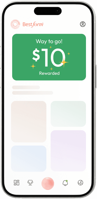 Phone UI showing progress